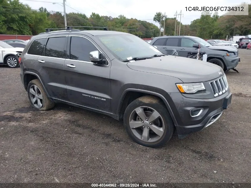 2015 Jeep Grand Cherokee Overland VIN: 1C4RJFCG6FC734312 Lot: 40344962