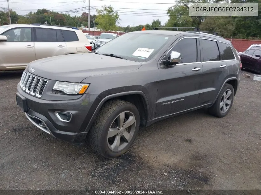 2015 Jeep Grand Cherokee Overland VIN: 1C4RJFCG6FC734312 Lot: 40344962