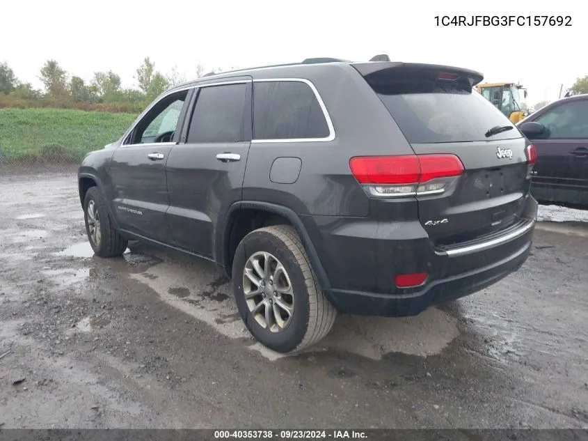 1C4RJFBG3FC157692 2015 Jeep Grand Cherokee Limited