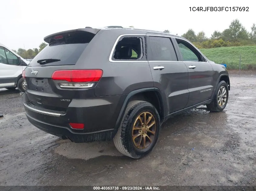 1C4RJFBG3FC157692 2015 Jeep Grand Cherokee Limited