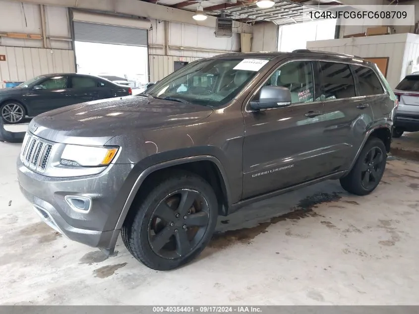 2015 Jeep Grand Cherokee Overland VIN: 1C4RJFCG6FC608709 Lot: 40354401