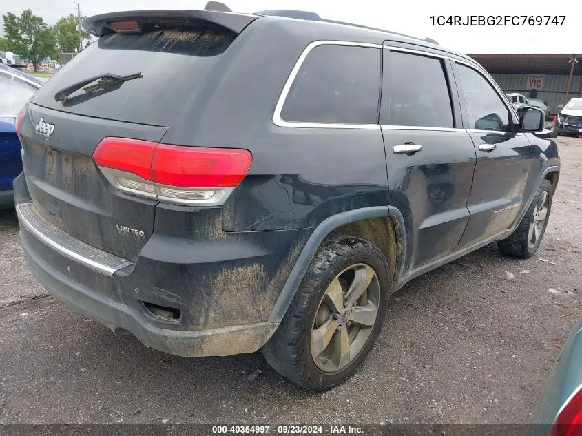 1C4RJEBG2FC769747 2015 Jeep Grand Cherokee Limited