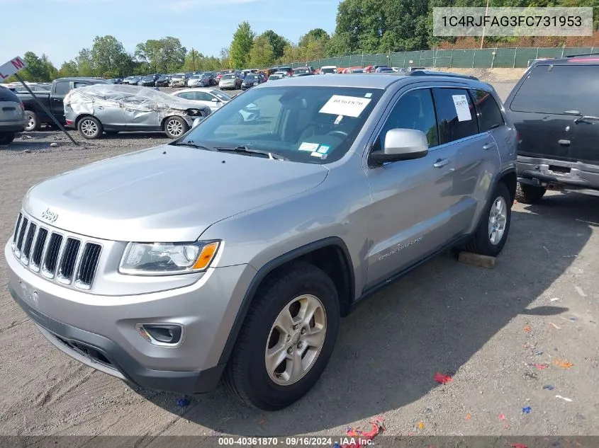 2015 Jeep Grand Cherokee Laredo VIN: 1C4RJFAG3FC731953 Lot: 40361870