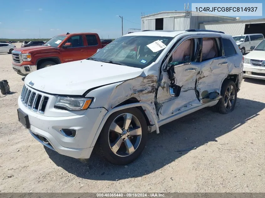 2015 Jeep Grand Cherokee Overland VIN: 1C4RJFCG8FC814937 Lot: 40365440