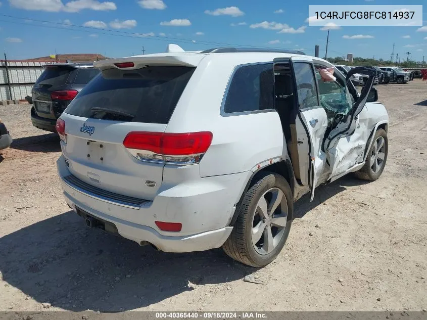 2015 Jeep Grand Cherokee Overland VIN: 1C4RJFCG8FC814937 Lot: 40365440