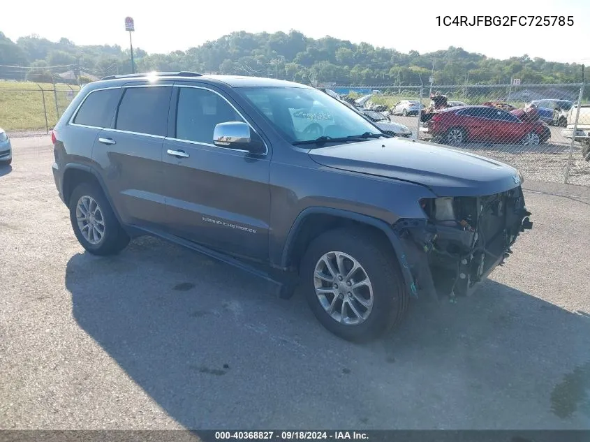 1C4RJFBG2FC725785 2015 Jeep Grand Cherokee Limited