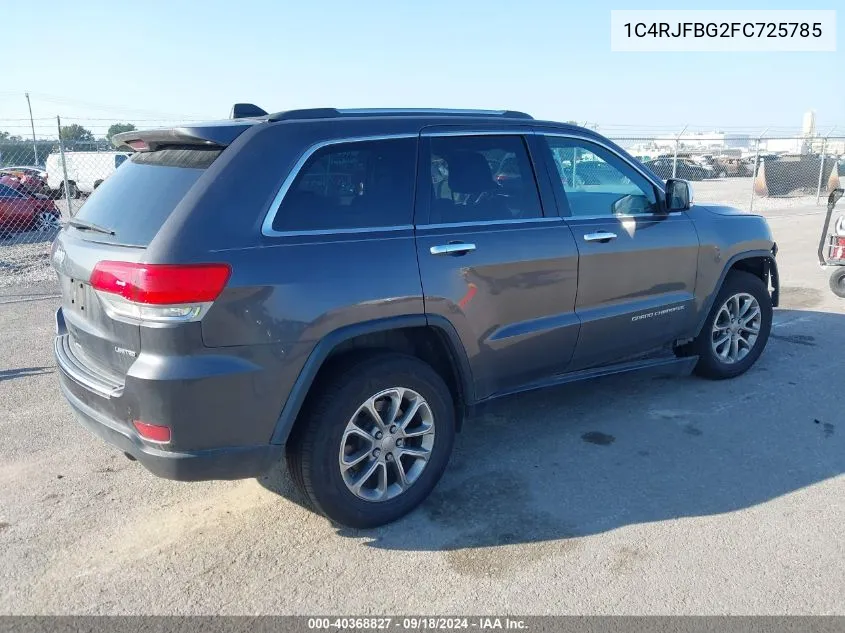 1C4RJFBG2FC725785 2015 Jeep Grand Cherokee Limited