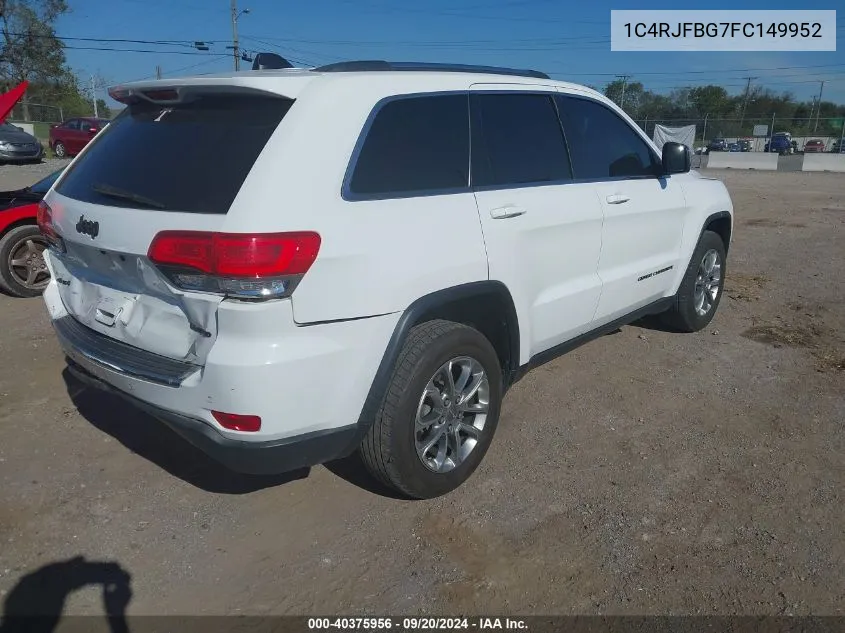 1C4RJFBG7FC149952 2015 Jeep Grand Cherokee Limited