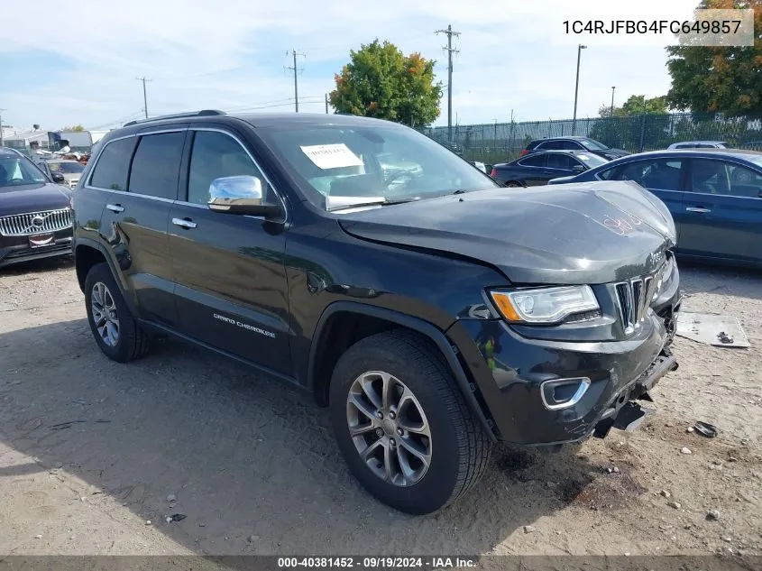 1C4RJFBG4FC649857 2015 Jeep Grand Cherokee Limited