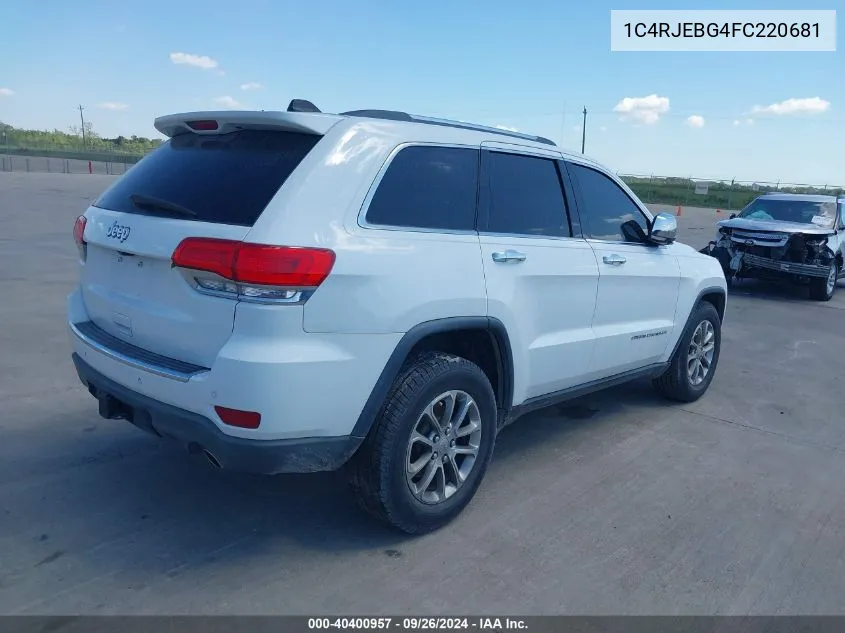 1C4RJEBG4FC220681 2015 Jeep Grand Cherokee Limited