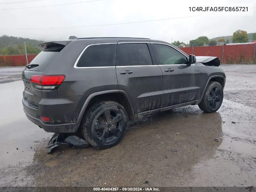 2015 Jeep Grand Cherokee Altitude VIN: 1C4RJFAG5FC865721 Lot: 40404357