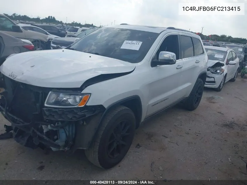 1C4RJFBG6FC213415 2015 Jeep Grand Cherokee Limited