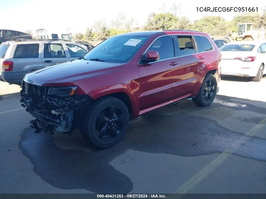 1C4RJECG6FC951661 2015 Jeep Grand Cherokee High Altitude