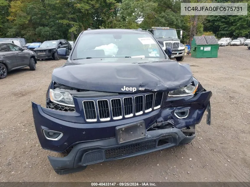 1C4RJFAG0FC675731 2015 Jeep Grand Cherokee Laredo