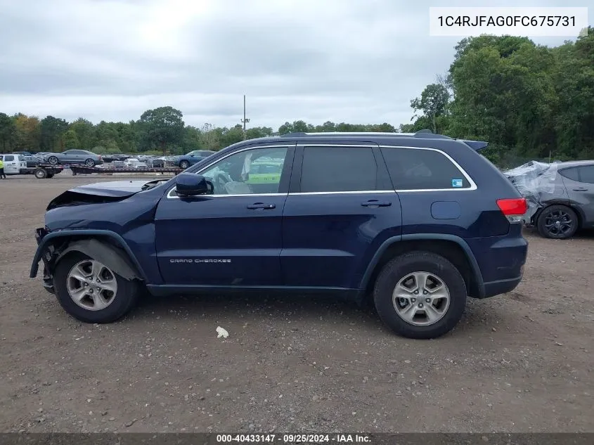 1C4RJFAG0FC675731 2015 Jeep Grand Cherokee Laredo