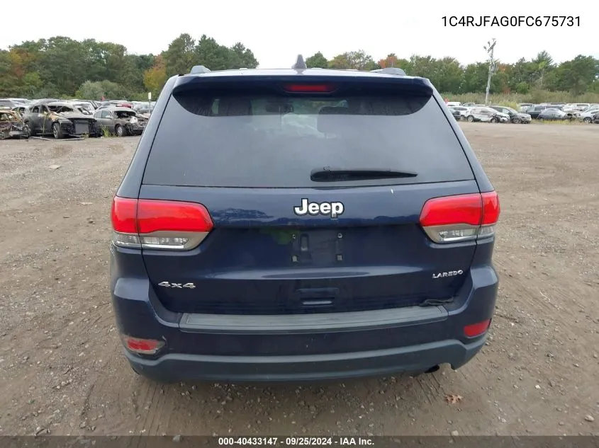 1C4RJFAG0FC675731 2015 Jeep Grand Cherokee Laredo