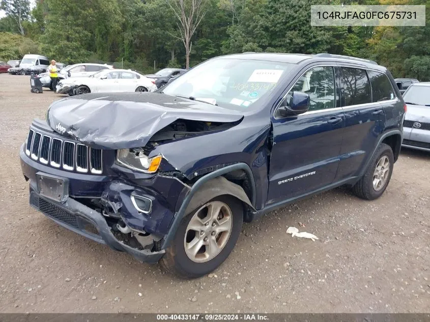 2015 Jeep Grand Cherokee Laredo VIN: 1C4RJFAG0FC675731 Lot: 40433147