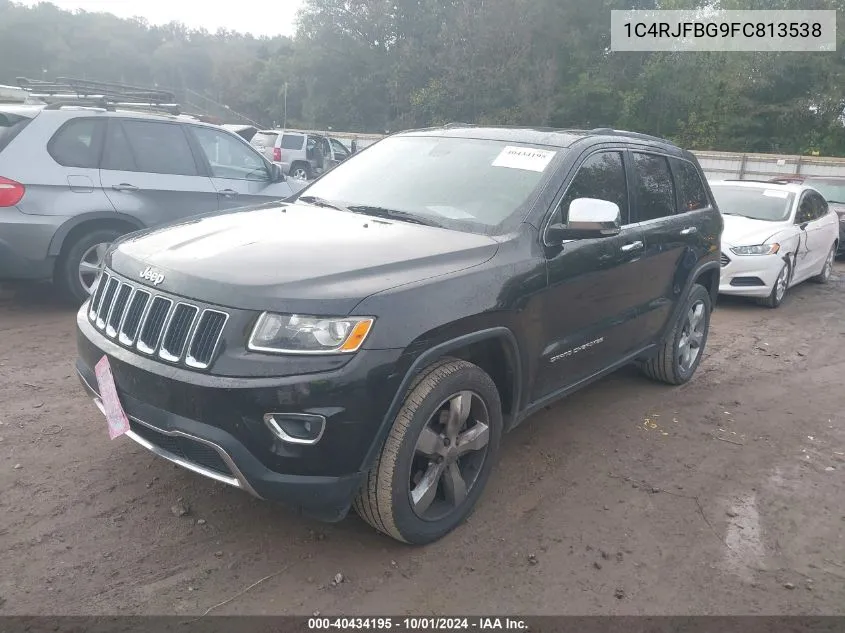 2015 Jeep Grand Cherokee Limited VIN: 1C4RJFBG9FC813538 Lot: 40434195