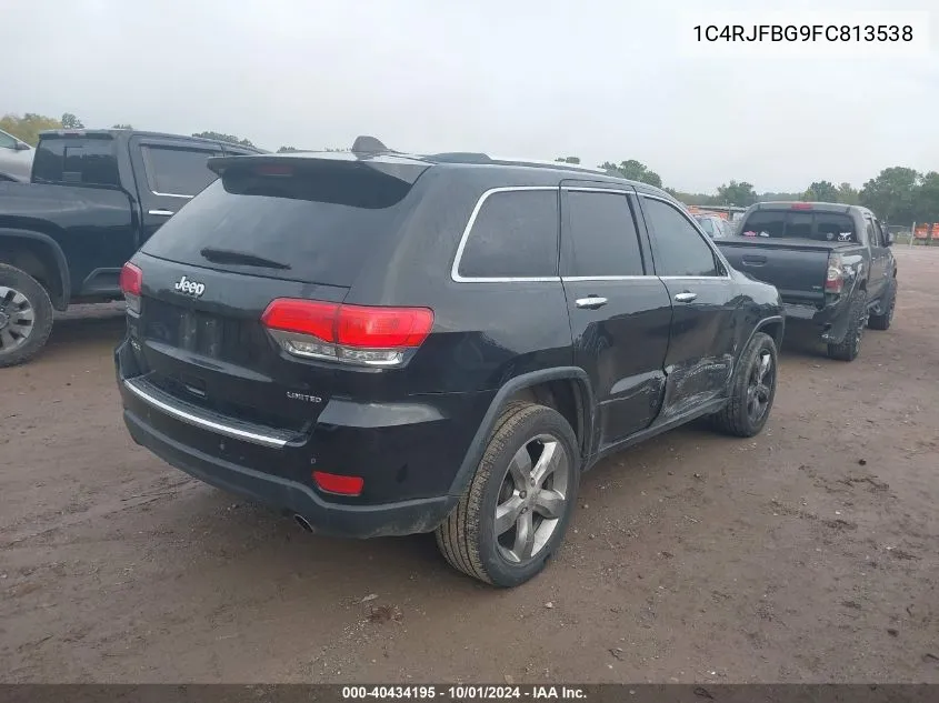 1C4RJFBG9FC813538 2015 Jeep Grand Cherokee Limited