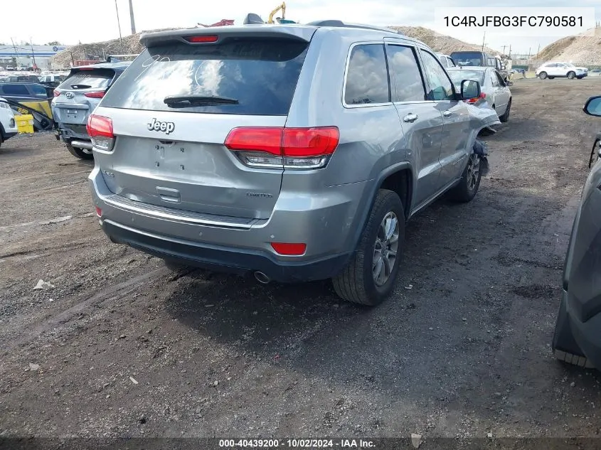 1C4RJFBG3FC790581 2015 Jeep Grand Cherokee Limited