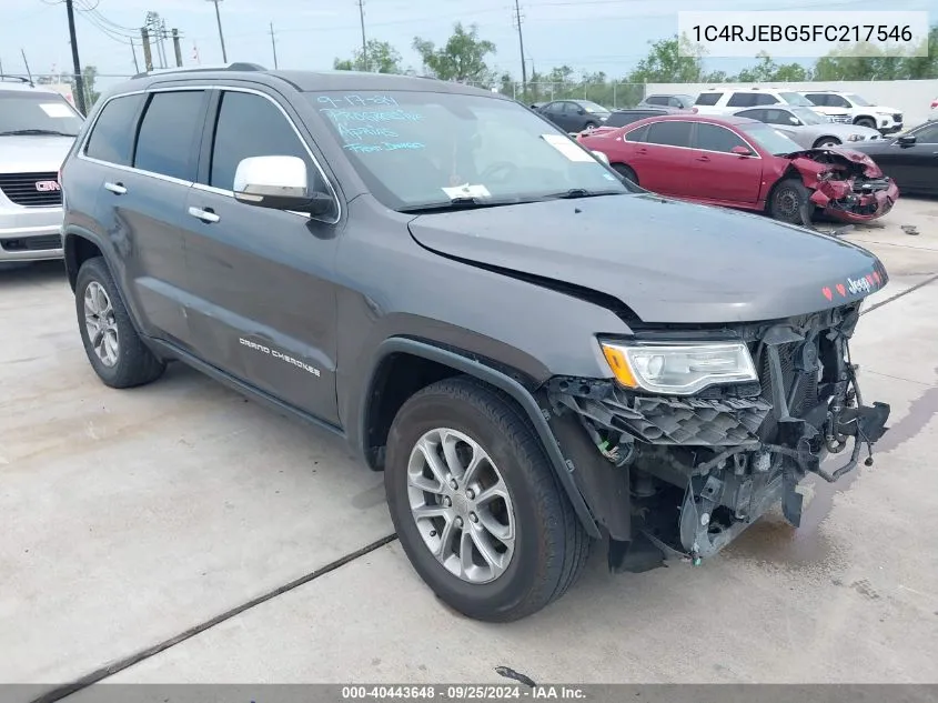 1C4RJEBG5FC217546 2015 Jeep Grand Cherokee Limited