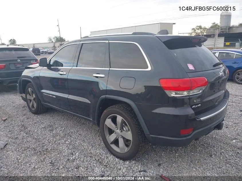 1C4RJFBG5FC600215 2015 Jeep Grand Cherokee Limited