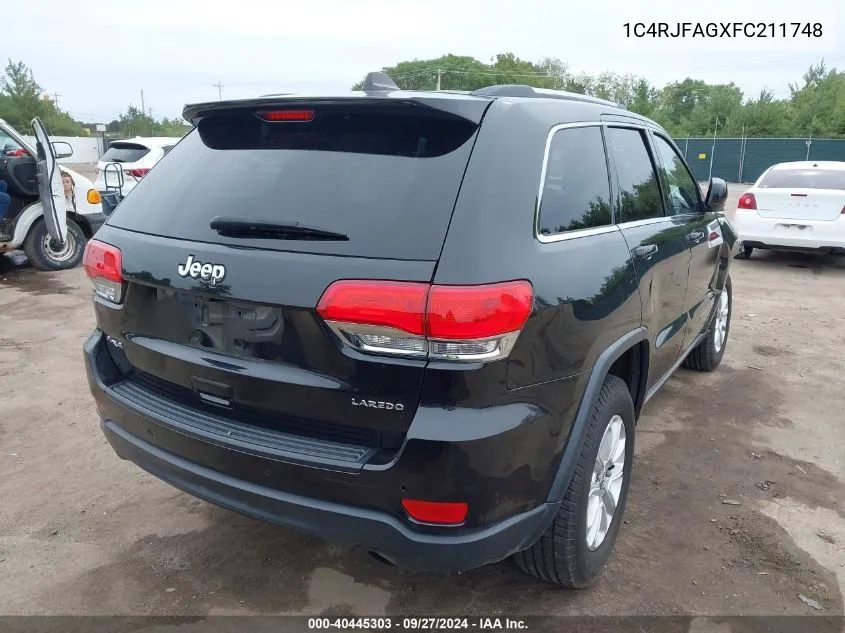 1C4RJFAGXFC211748 2015 Jeep Grand Cherokee Laredo