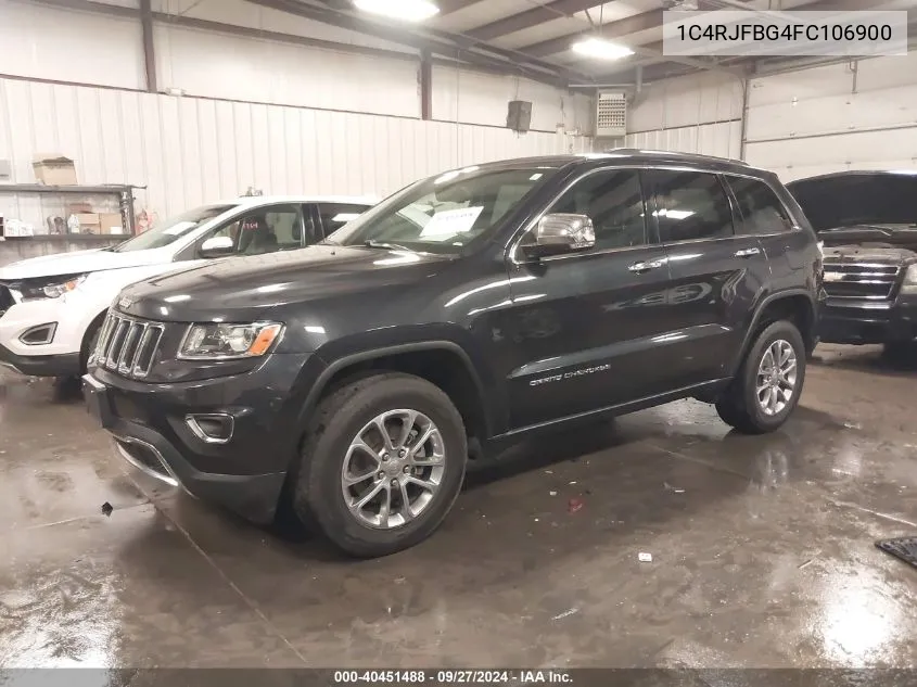 2015 Jeep Grand Cherokee Limited VIN: 1C4RJFBG4FC106900 Lot: 40451488