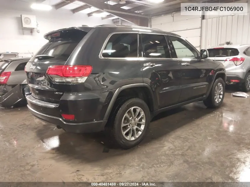 2015 Jeep Grand Cherokee Limited VIN: 1C4RJFBG4FC106900 Lot: 40451488