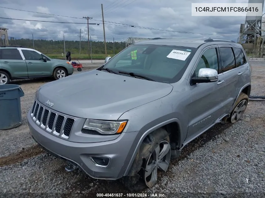 1C4RJFCM1FC866416 2015 Jeep Grand Cherokee Overland