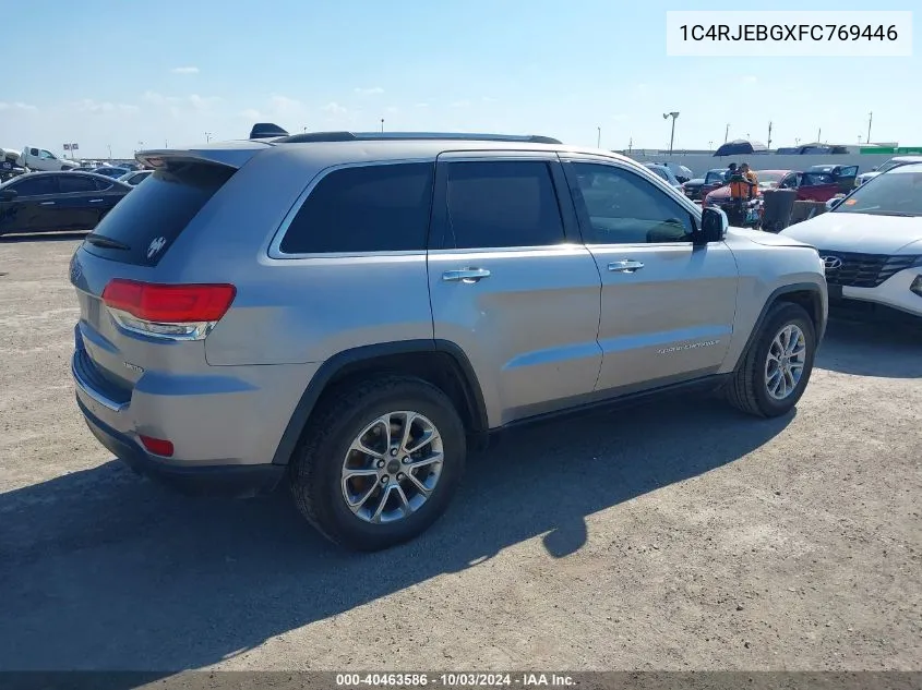 1C4RJEBGXFC769446 2015 Jeep Grand Cherokee Limited