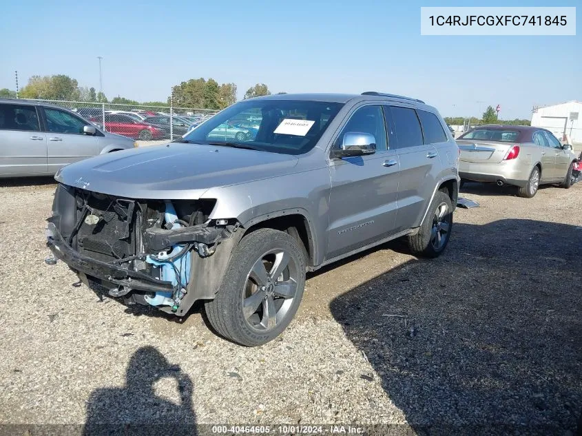 2015 Jeep Grand Cherokee Overland VIN: 1C4RJFCGXFC741845 Lot: 40464605