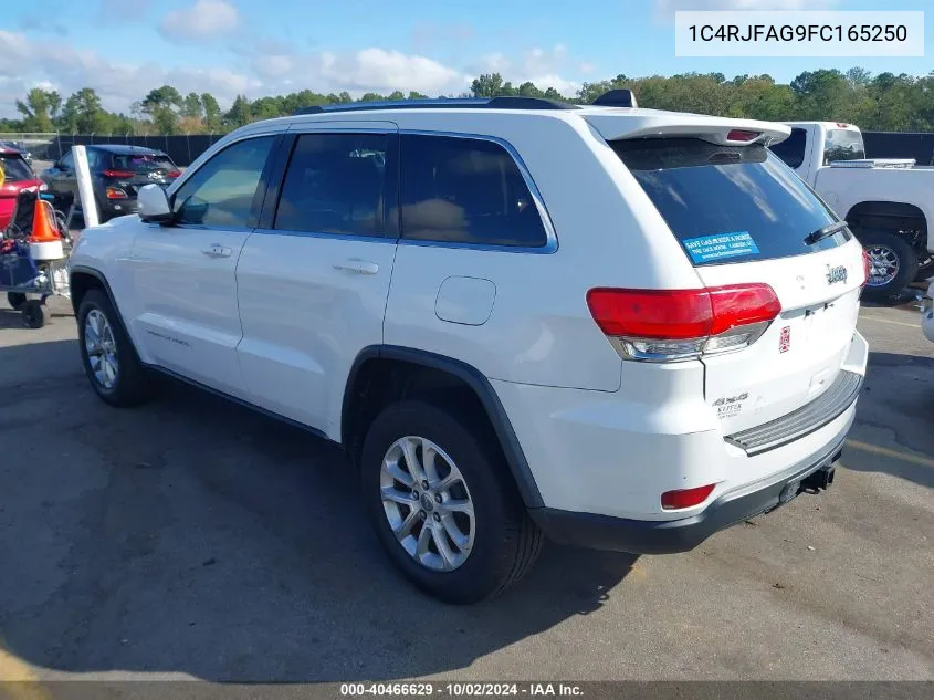 1C4RJFAG9FC165250 2015 Jeep Grand Cherokee Laredo