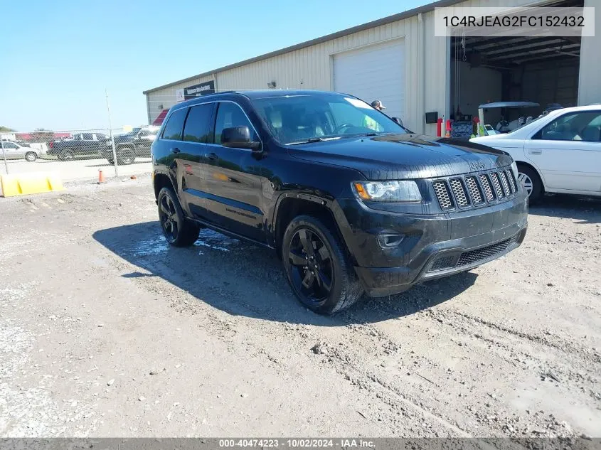 2015 Jeep Grand Cherokee Laredo VIN: 1C4RJEAG2FC152432 Lot: 40474223