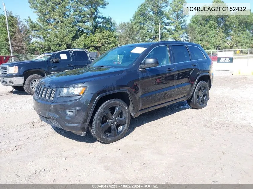 1C4RJEAG2FC152432 2015 Jeep Grand Cherokee Laredo