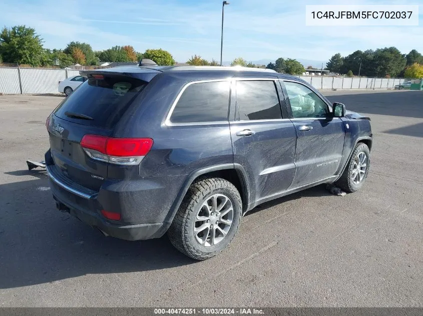 1C4RJFBM5FC702037 2015 Jeep Grand Cherokee Limited