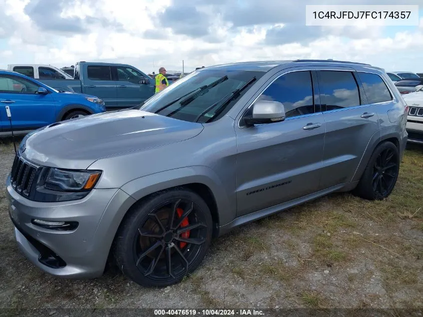 2015 Jeep Grand Cherokee Srt VIN: 1C4RJFDJ7FC174357 Lot: 40476519