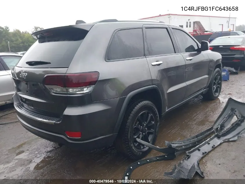 2015 Jeep Grand Cherokee Limited VIN: 1C4RJFBG1FC643658 Lot: 40479546