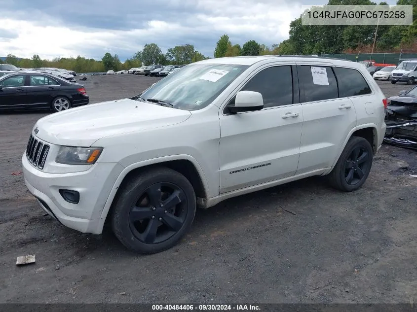 1C4RJFAG0FC675258 2015 Jeep Grand Cherokee Altitude