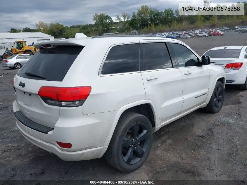 1C4RJFAG0FC675258 2015 Jeep Grand Cherokee Altitude