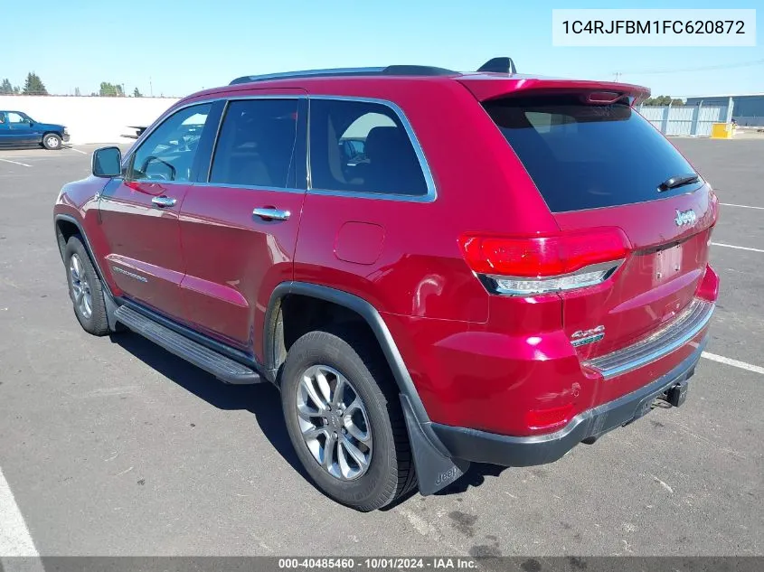 2015 Jeep Grand Cherokee Limited VIN: 1C4RJFBM1FC620872 Lot: 40485460