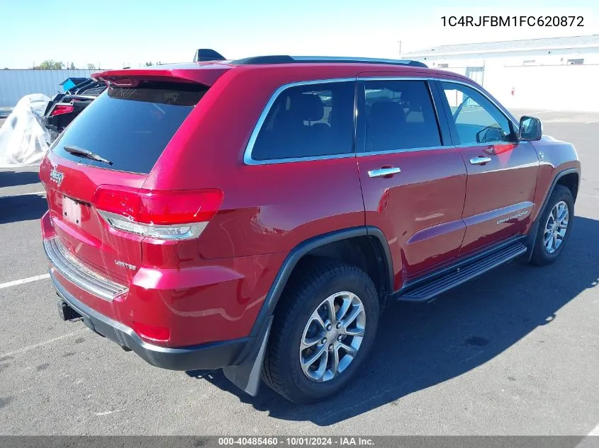 2015 Jeep Grand Cherokee Limited VIN: 1C4RJFBM1FC620872 Lot: 40485460