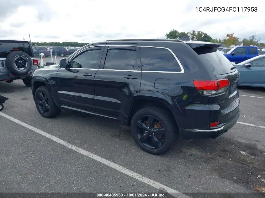 1C4RJFCG4FC117958 2015 Jeep Grand Cherokee High Altitude