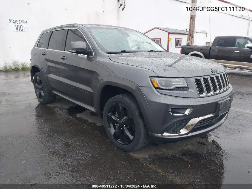 2015 Jeep Grand Cherokee High Altitude VIN: 1C4RJFCG5FC111120 Lot: 40511272