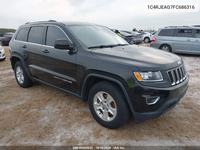 2015 Jeep Grand Cherokee Laredo VIN: 1C4RJEAG7FC686316 Lot: 40554532