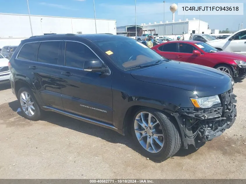 2015 Jeep Grand Cherokee Summit VIN: 1C4RJFJT1FC943618 Lot: 40582771