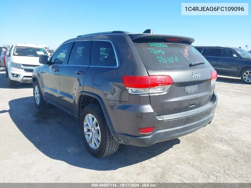 2015 Jeep Grand Cherokee Laredo VIN: 1C4RJEAG6FC109096 Lot: 40587114