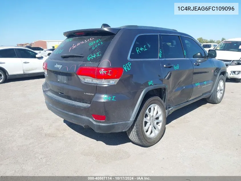 2015 Jeep Grand Cherokee Laredo VIN: 1C4RJEAG6FC109096 Lot: 40587114