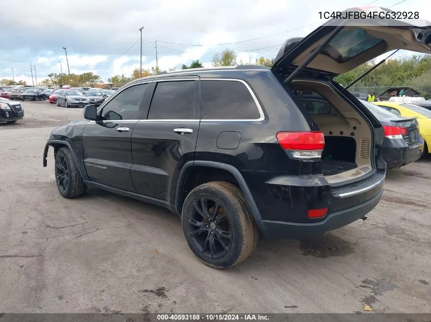 2015 Jeep Grand Cherokee Limited VIN: 1C4RJFBG4FC632928 Lot: 40593188