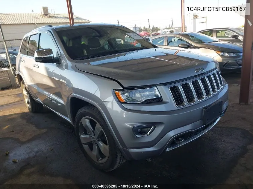 2015 Jeep Grand Cherokee Overland VIN: 1C4RJFCT5FC859167 Lot: 40595205